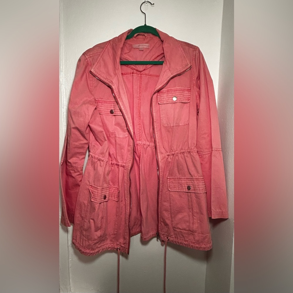 New York & Company Pink Utility Jacket